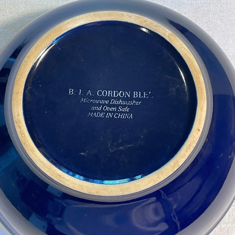 B.I.A. Cordon Bleu - Blue and White Ceramic Bowl